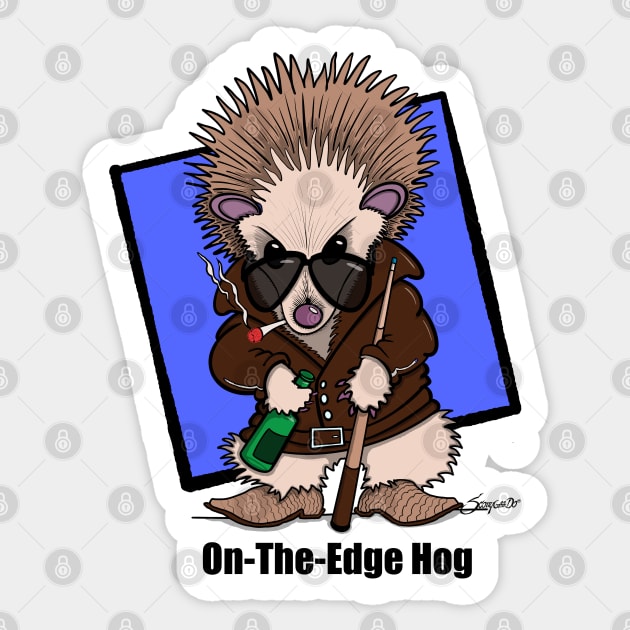Hedgehog Shirt A great gift for everyone who loves hedgehogs Sticker by ScottyGaaDo